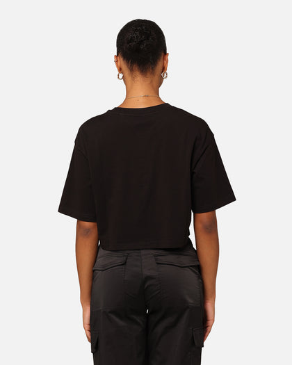 Tommy Jeans Women's Oversized Cropped New Varsity T-Shirt Black