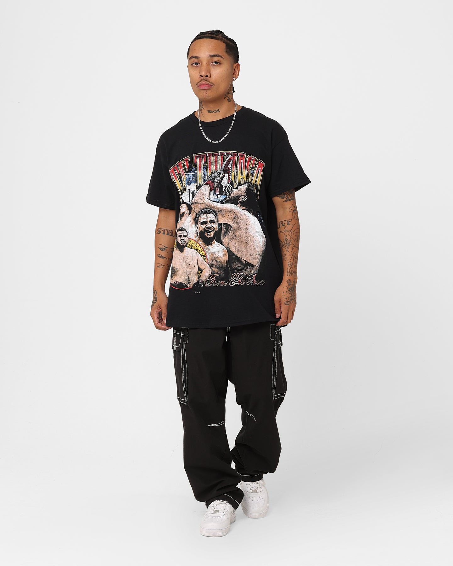 Goat Crew X Tai Tuivasa From The Area T-Shirt Black | Culture Kings US