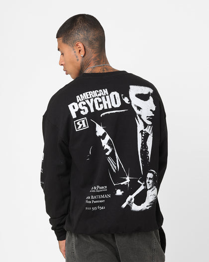 Rats Get Fat X American Psycho American Psycho Crewneck Black