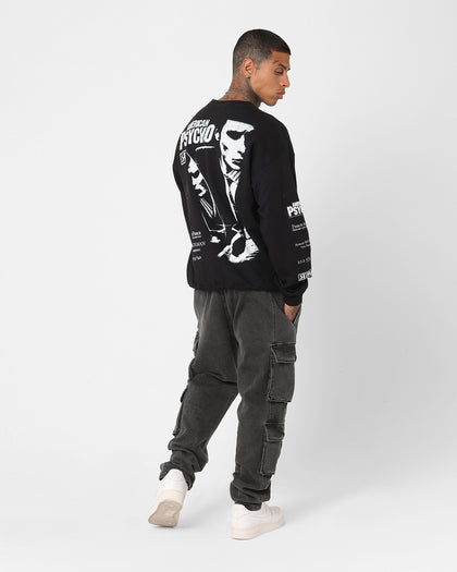 Rats Get Fat X American Psycho American Psycho Crewneck Black