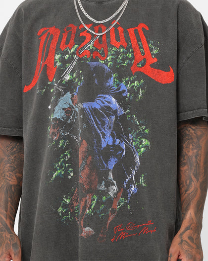 73Studio X The Lord Of The Rings Nazgul Heavyweight Vintage T-Shirt Black Wash