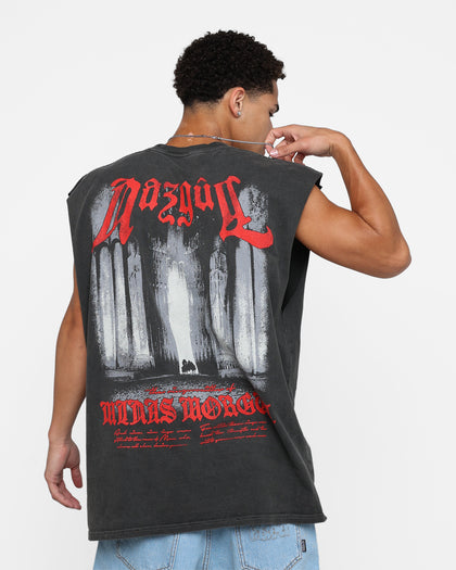 American Thrift X The Lord Of The Rings Nazgul Heavyweight Muscle T-Shirt Black Wash