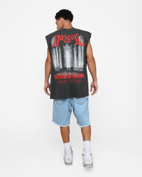 American Thrift X The Lord Of The Rings Nazgul Heavyweight Muscle T-Shirt Black Wash