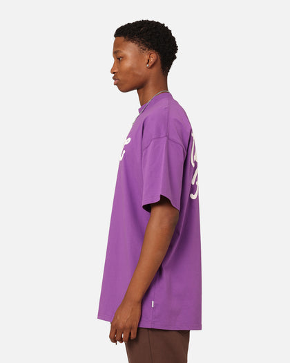 Carre Athletic Heritage Oversized T-Shirt Purple