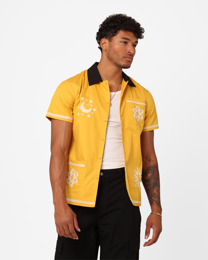 XXIII Rhodes Button Up Shirt Yellow/Black