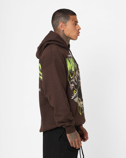 Goat Crew X Transformers Maximals Vintage Hoodie Brown Wash