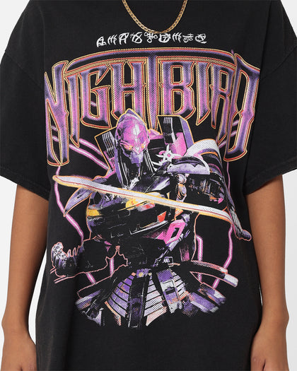 Goat Crew X Transformers Nightbird Vintage T-Shirt Black Wash