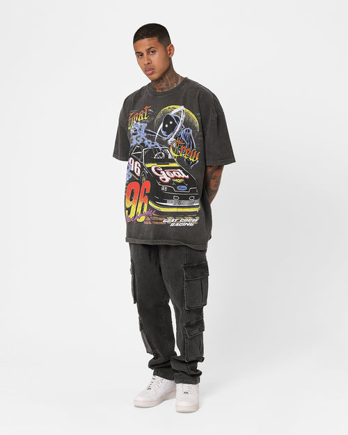 Goat Crew Black Magic #96 Heavyweight Vintage T-Shirt Black Wash