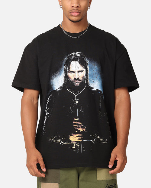 American Thrift X The Lord Of The Ring Aragorn Heavy T-Shirt Black