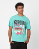 Mitchell & Ness San Antonio Spurs Brush Off T-Shirt Aqua