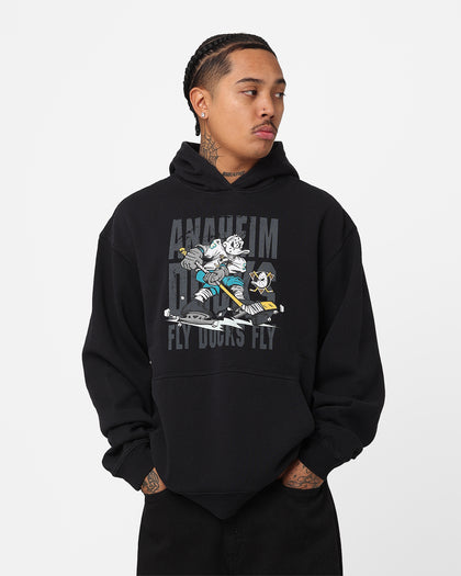 Majestic Athletic Anaheim Ducks Anniversary Graphic Hoodie Faded Black