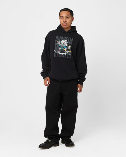Majestic Athletic Anaheim Ducks Anniversary Graphic Hoodie Faded Black
