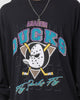 Majestic Athletic Anaheim Ducks Fly Long Sleeve Crewneck Faded Black