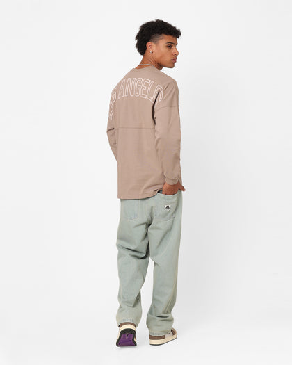 Majestic Athletic Los Angeles Dodgers Tonal Stark Long Sleeve T-Shirt Desert Taupe