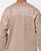 Majestic Athletic Los Angeles Dodgers Tonal Stark Long Sleeve T-Shirt Desert Taupe