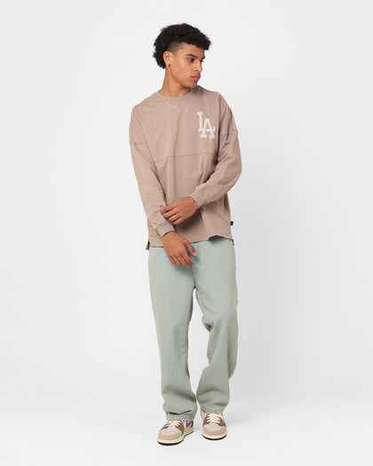 Majestic Athletic Los Angeles Dodgers Tonal Stark Long Sleeve T-Shirt Desert Taupe