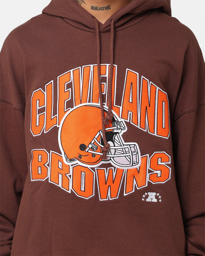 Mitchell & Ness Cleveland Browns Wave Arch Hoodie Faded Brown