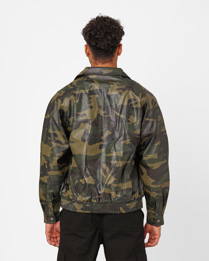 XXIII Cillian Camo PU Leather Jacket Camo