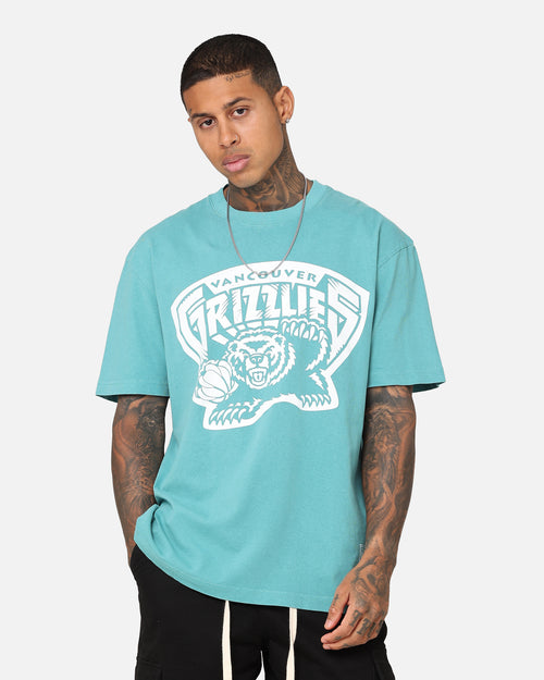 Mitchell & Ness Memphis Grizzlies XL Logo One Colour T-Shirt Faded Teal