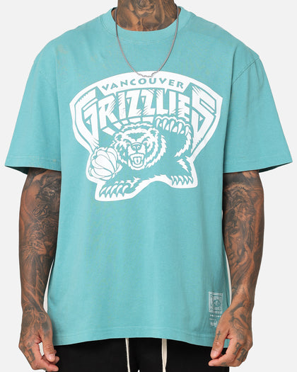 Mitchell & Ness Memphis Grizzlies XL Logo One Colour T-Shirt Faded Teal
