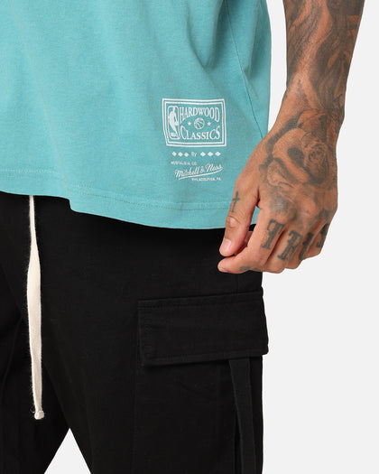 Mitchell & Ness Memphis Grizzlies XL Logo One Colour T-Shirt Faded Teal