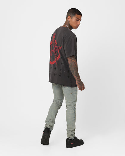 Ksubi X A$AP TyY Biggie T-Shirt Faded Black