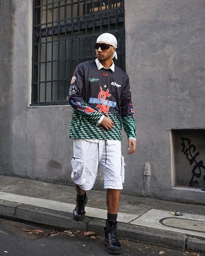 Ksubi X A$AP TyY Moto Jersey Black