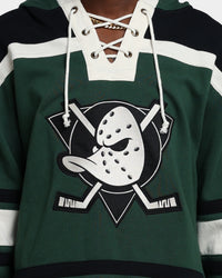 47 Brand Anaheim Ducks Superior Lacer Hoodie Dark Green