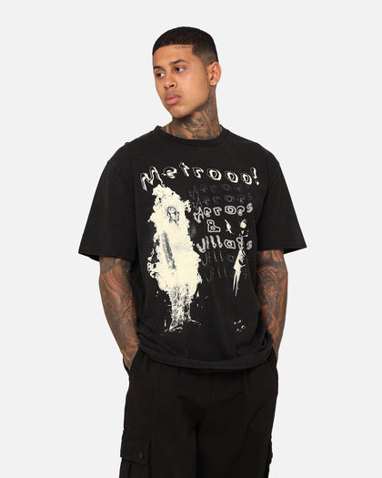 Metro Boomin Heroes And Villains Vintage T-Shirt Washed Black