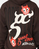 Goat Crew Born Evil Hoodie Brown