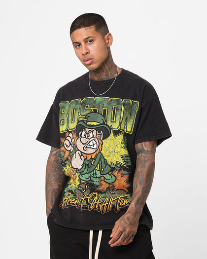 Goat Crew Boston Luck Vintage T-Shirt Black Wash