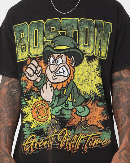 Goat Crew Boston Luck Vintage T-Shirt Black Wash