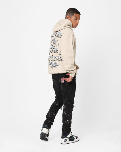 Goat Crew No Love Hoodie Stone/Wheat