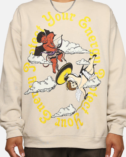 Goat Crew Protect Your Energy Crewneck Stone
