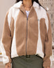 Loiter Spire Fleece Jacket Dark Tan/Ecru