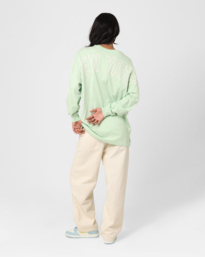 Majestic Athletic Women's New York Yankees Oversized Hiri Long Sleeve T-Shirt Mint