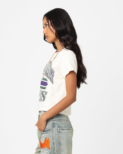Mitchell & Ness Women's Milwaukee Bucks Dunk T-Shirt Unbleached