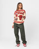 Mitchell & Ness Women's Chicago Bulls League Crewneck Stone/Red