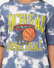 Mitchell & Ness Women's Michigan Wolverines Basketball T-Shirt Blue Tie Dye