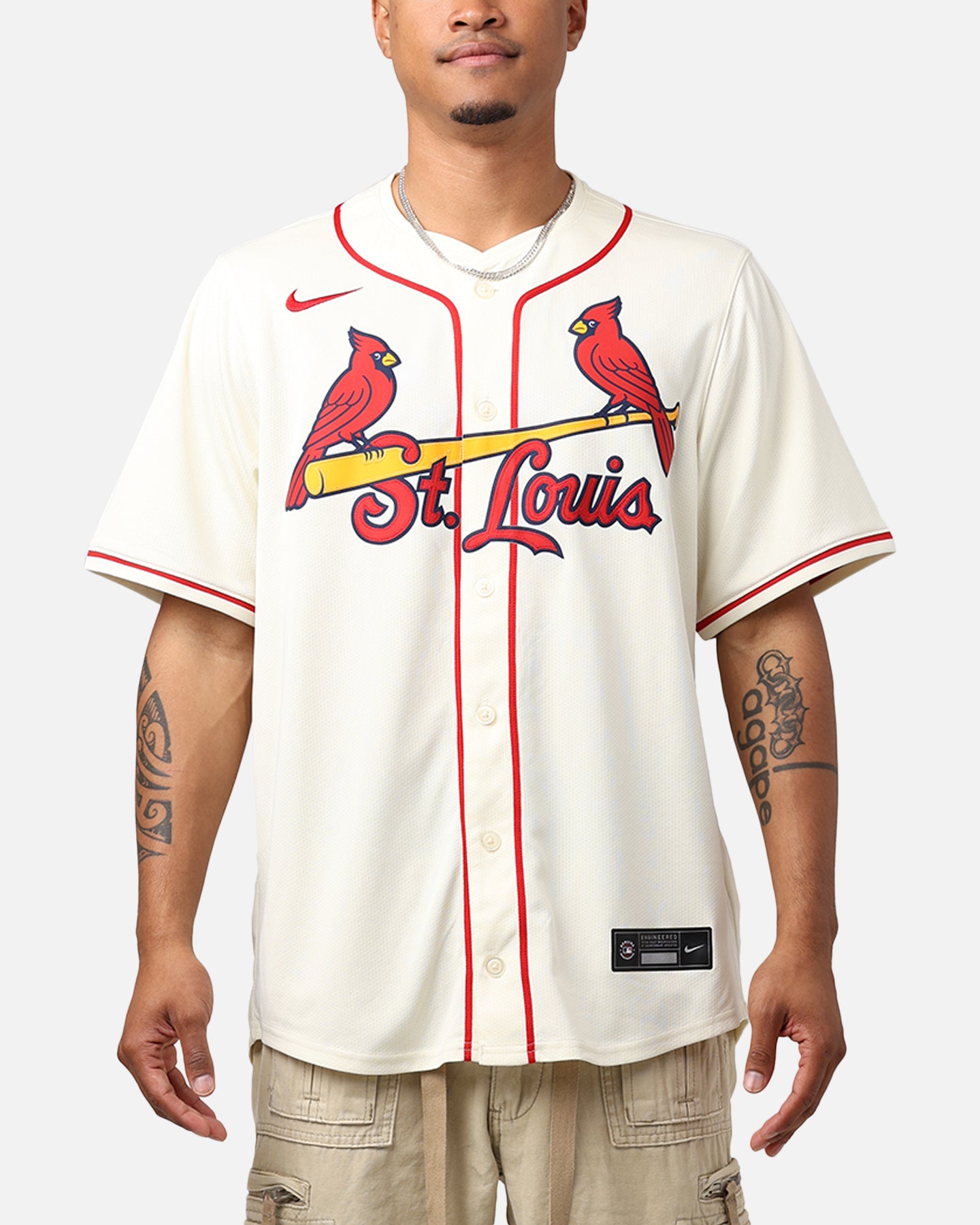 Nike St. Louis Cardinals Limited Jersey Coconut Milk | Culture