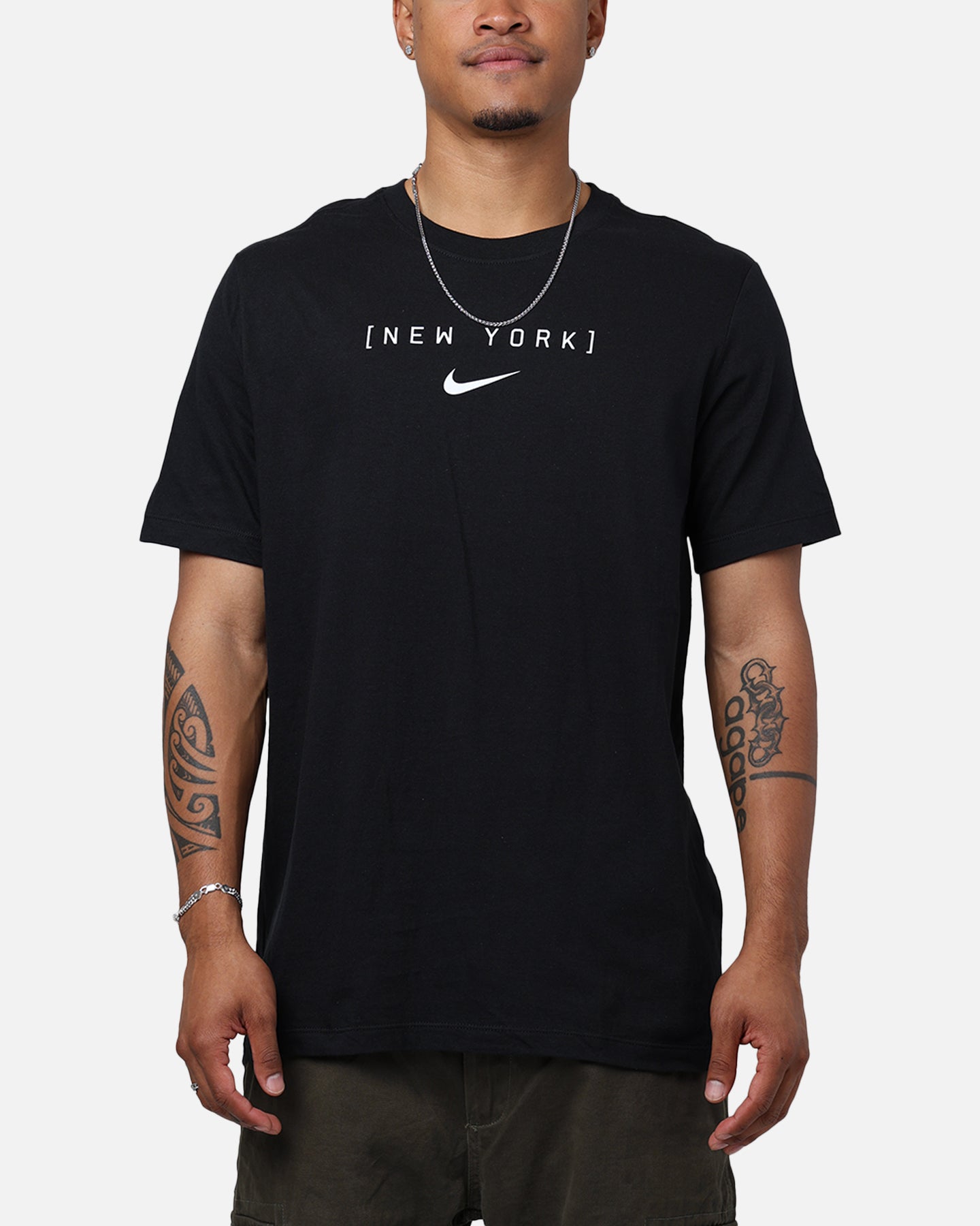 Nike New York Yankees Large Logo Back T-Shirt Black | Culture Kings US