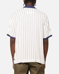 Carre Base Short Sleeve Button Up Shirt Off White