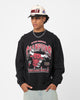 Mitchell & Ness Chicago Bulls Bevelled Crewneck Faded Black