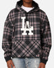 Majestic Athletic Los Angeles Dodgers Check Logo Hoodie Faded Black