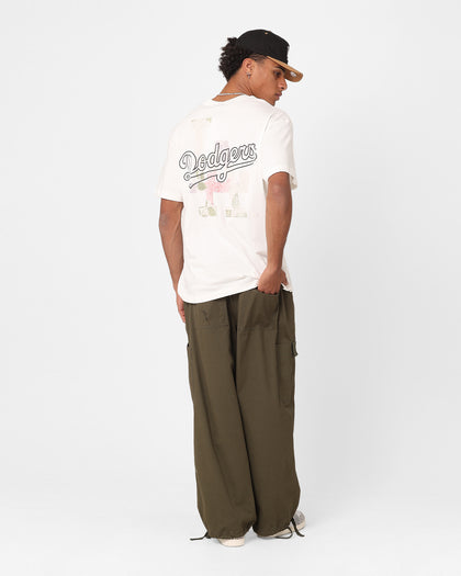 Majestic Athletic Los Angeles Dodgers Digi Floral Graphic T-Shirt Vintage White