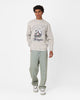 Mitchell & Ness Georgetown Hoyas Drool Crewneck Vintage Grey Marle