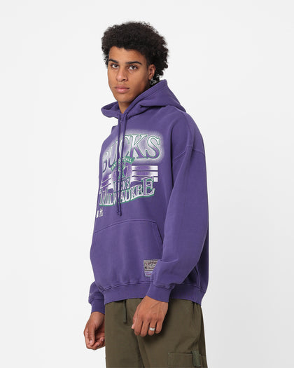 Mitchell & Ness Milwaukee Bucks Glow Arch Hoodie Purple
