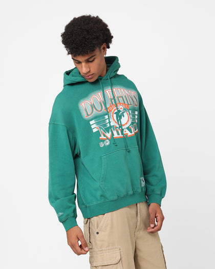 Mitchell & Ness Miami Dolphins Glow Arch Hoodie Aqua