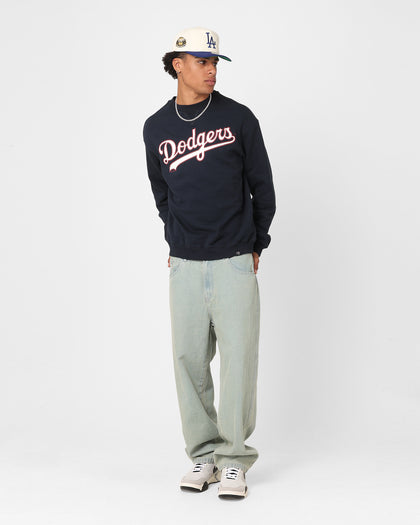 Majestic Athletic Los Angeles Dodgers Heritage Crewneck True Navy