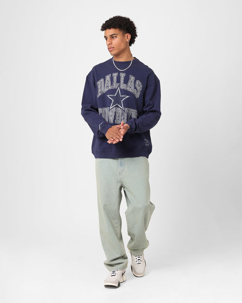 Mitchell & Ness Dallas Cowboys Ivy Arch Crewneck Faded Navy